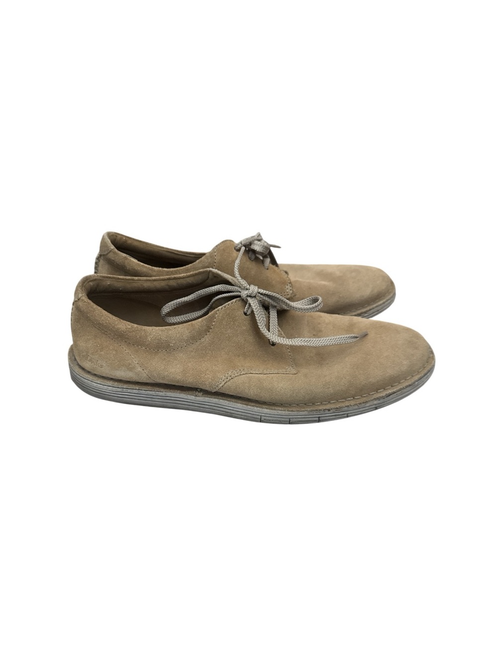 Clark’s Mens 10.5 Suede Casual Lace-Up Shoes  Tan Neutral Color Casual Menswear